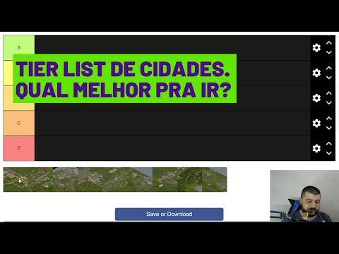 Tier List de cidades onde é melhor ir Project Zomboid Tier lists