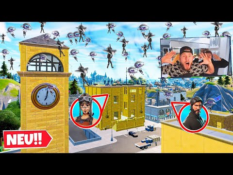 100 LEUTE in TILTED TOWERS! HIDE and SEEK