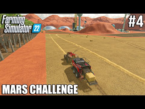 BALING Straw with ROBOT TRACTORS | MARS Challenge | Farming Simulator 22 | #4