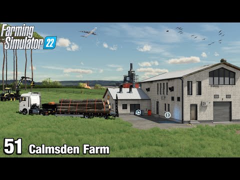 BUILDING A CARPENTRY TO MAKE FURNITURE – Farming Simulator 22 FS22 Calmsden Farm Ep 51