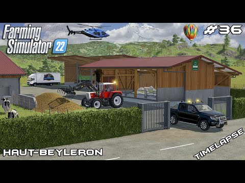 Building a SHED and FENCE around FARM | Animals on Haut-Beyleron | Farming Simulator 22 | Episode 36