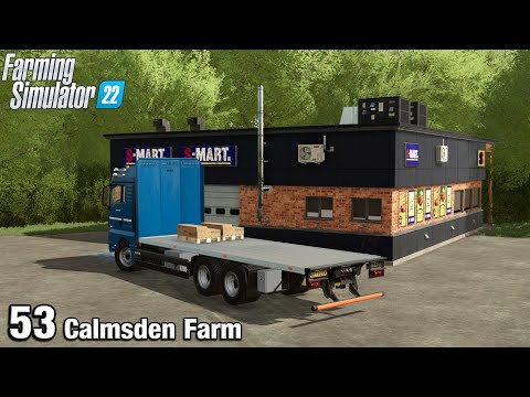 BUILDING A SUPERMARKET TO SELL FURNITURE – Farming Simulator 22 FS22 Calmsden Farm Ep 53