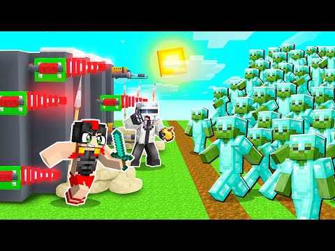 BUNKER SEGURO vs APOCALIPSIS ZOMBIE en Minecraft! 😱😰 LOS COMPAS ROLEPLAY
