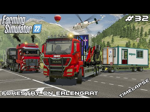 Buying new FOREST TRUCK and EQUIPMENT | Forestry on ERLENGRAT | Farming Simulator 22 | Episode 32