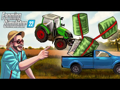ОСОБЕННОСТИ НАЦИОНАЛЬНОЙ ГРУЗОПЕРЕВОЗКИ! УГАР В FARMING SIMULATOR 22