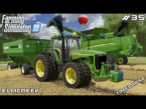 Demoing J&M GRAVITY CART and harvesting WINTER WHEAT | Elmcreek | Farming Simulator 22 | Episode 35
