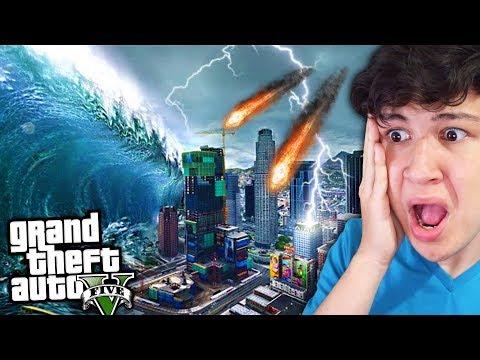 EL TSUNAMI más GRANDE de GTA 5! Grand Theft Auto V – GTA V Mods