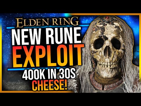 Elden Ring – 400K Runes In 30s! Cheese! NEW Rune Farm! Exploit! Level Up Fast! No AFK Farm Glitch!