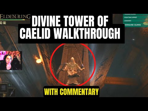 Elden Ring FASTEST way though  DIVINE TOWER OF CAELID to the godskin apostle boss