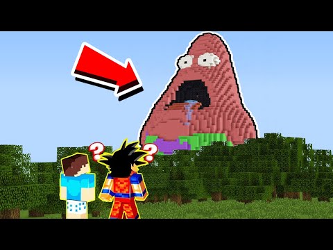 ENCONTREI A ESTÁTUA GIGANTE DO PATRICK NO MINECRAFT! (Bob Esponja)