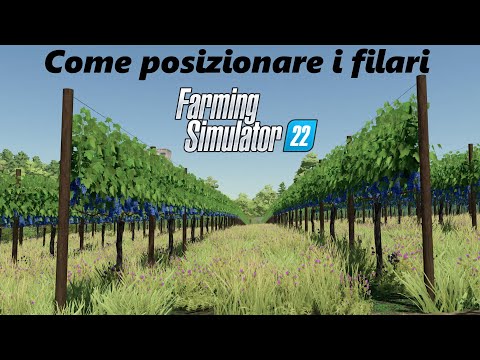 Farming Simulator 22 Come posizionare i filari in modo preciso (vigneto)
