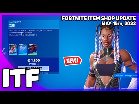 Fortnite Item Shop *NEW* ZURI SET! [May 15th, 2022] (Fortnite Battle Royale)