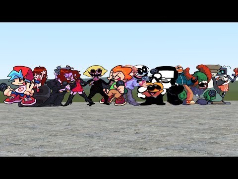 FRIDAY NIGHT FUNKIN' ALL 2D NPCS!! Garry's Mod [FNF]