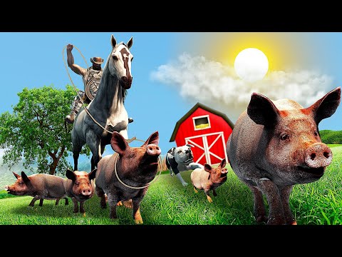 Fui no Castelo Assombrado do Lobisomem Roubar Porcos Pra Minha Roça! ARK ANIMAL
