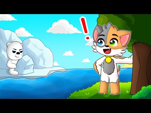 GATITO DESCUBRE los OSOS POLARES SALVAJES de MINECRAFT! Nuevo bioma helado en BichitoLand! 🥶🥶 Ep.43