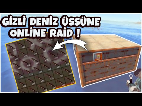 GİZLİ DENİZ ÜSSÜNE ONLİNE RAİD EFSANE LOOT ! – RUST TÜRKÇE