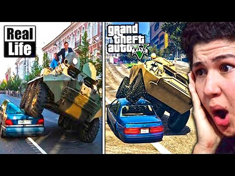 GTA 5 VS VIDA REAL!! #6 GRAND THEFT AUTO V – GTA V