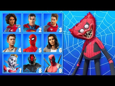 GUESS THE SKIN BY THE HUGGY WUGGY STYLE – FORTNITE CHALLENGE.