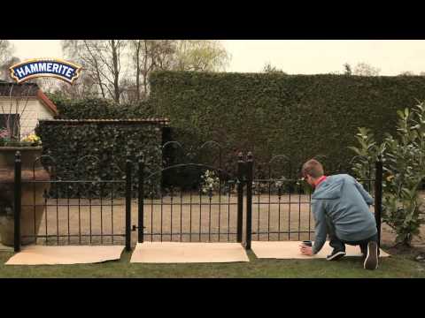 Hammerite Direct to Rust – Painting rusty fence