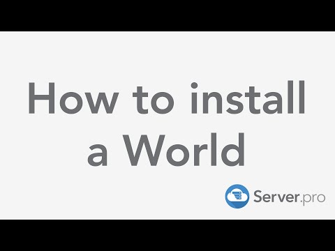 How to Install a Custom world on Your Minecraft Server – Minecraft Java