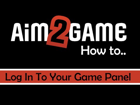 How to login to your Aim2Game Minecraft Game Control Panel
