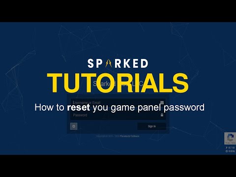 How to reset your game panel password