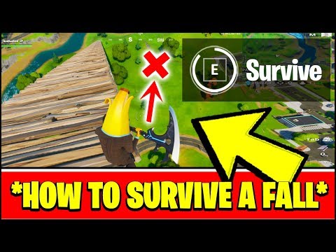 HOW TO SURVIVE A FALL FROM AT LEAST 5 STORIES HIGH (Fortnite Season 2 Week 5 Challenges)
