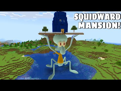 I found OCTOPUS SQUIDWARD SKY MANSION in Minecraft – Gameplay – Coffin Meme