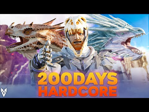 I Survived 200 Days In Hardcore Ark: Valguero