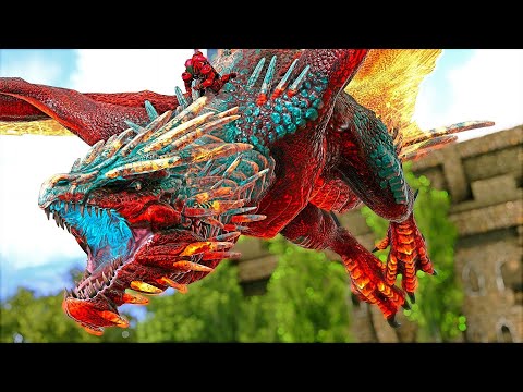 Invadimos Uma Ruína Secreta Para Fazer Uma Base Anti-Ataque Inimigo! ARK PVP ULTRA MODS  DINOSSAUROS