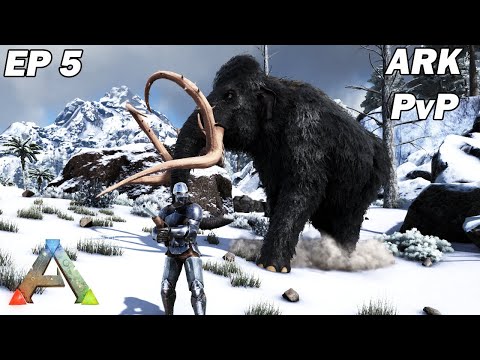 Je cache ma base dans la neige ! Ark Survival Evolved Ep5 THE ISLAND
