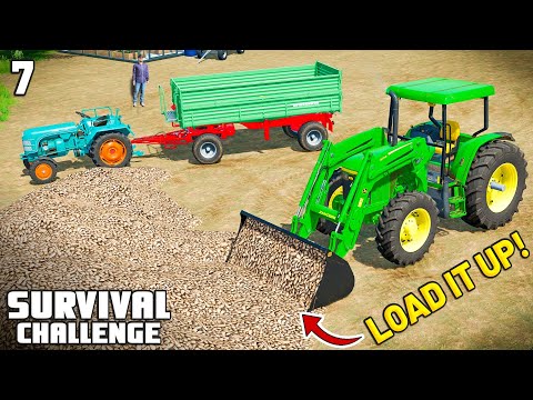 LOAD IT UP! FUNDING THE COMBINE | Survival Challenge | Farming Simulator 22 – EP 7