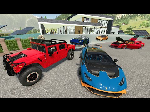 Millionaire party at luxury mansion | Farming Simulator 22