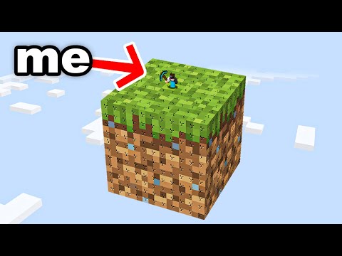 Minecraft, But It's Only 1 GIANT Block…