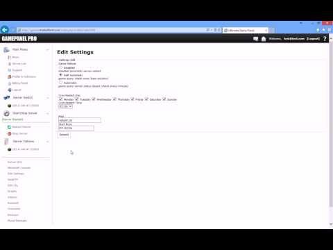 Minecraft MineLoad control panel & Console setup