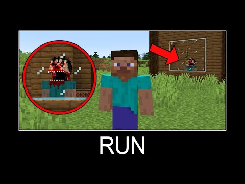 Minecraft wait what meme part 224 (Scary mutant Steve)