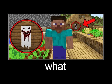 Minecraft wait what meme part 227 (Scary Ghost Creeper)