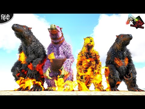 My Empowered Demonic Megatherium Army 😍🔥 : ARK Primal Fear + ARK Eternal : ARK 100 Days Survival