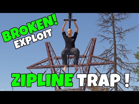 MY RUST ZIPLINE TRAP EXPLOIT IS BROKEN !