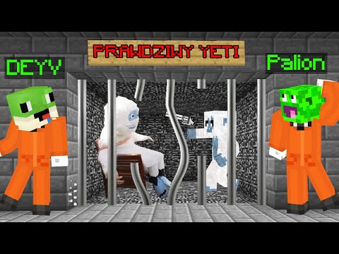 Odkryłem SEKRETY POKÓJ w WIĘZIENIU w Minecraft! (prawdziwy yeti?)