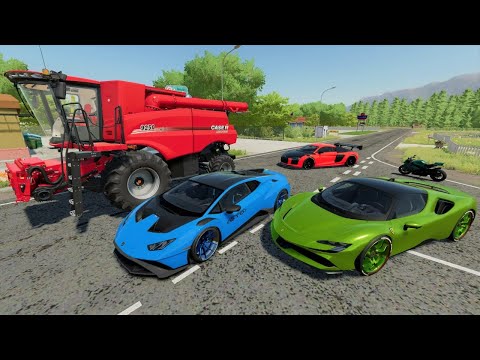 Our Harvester is faster than Race Cars | Farming Simulator 22