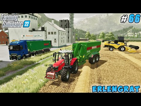 Pallet Storage Building, Wheat Harvest, Straw Baling | Erlengrat | Farming simulator 22 | ep #66
