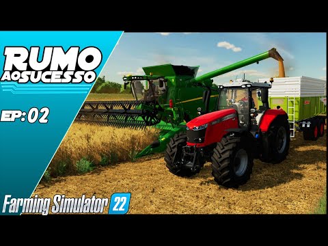 PRIMEIRA COLHEITA! CORRIGINDO O SOLO COM CALCARIO! | FARMING SIMULATOR 22 #02