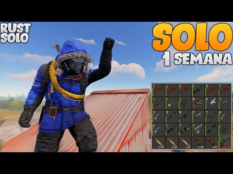 RUST SOLO BR  – JOGUEI DURANTE 1 SEMANA NO SERVIDOR