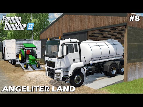 Selling MILK & Buying NEW TRACTOR | Angeliter Land | Farming Simulator 22 | Timelapse #8