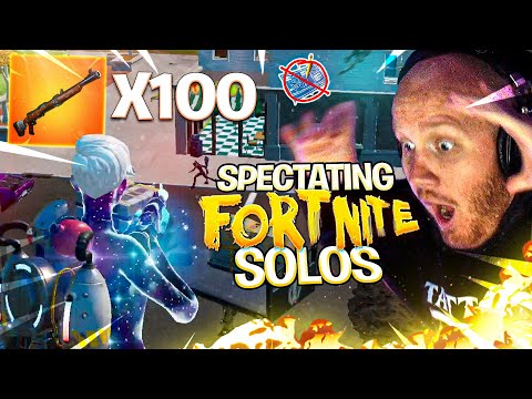 SPECTATING 100 HUNTING RIFLES IN 1 FORTNITE LOBBY!? INSANE ENDING (SPECTATING FORTNITE)