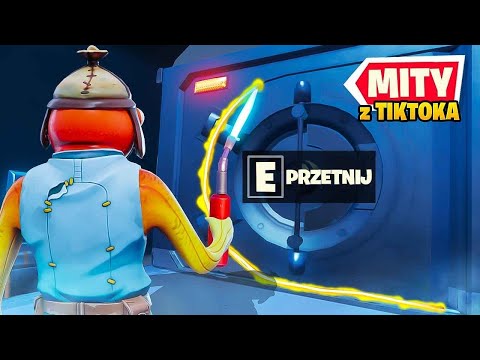 Sprawdzam POPULARNE MITY w Fortnite z TikToka!