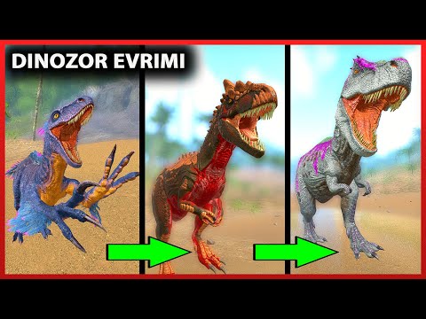 T-REX Evrim Hikayesi | w/ @LAZER  | PLAY AS DINO | ARK Survival Evolved Türkçe