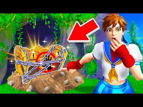The *SECRET CHEST* Challenge in Fortnite! (Very Rare)