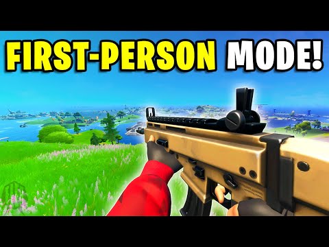 Trying The *NEW* First Person Mode In Fortnite… (Secret)